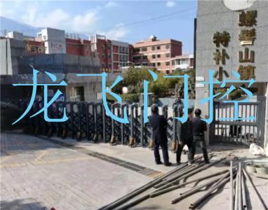 涼山彝族自治州西昌市螺髻山鎮(zhèn)特補(bǔ)小學(xué)電動(dòng)伸縮門(mén) 智能小門(mén)